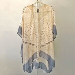 Denver Hayes Oversized Boho Festival Hippie Colorful Slouchy Lightweight Kimono.